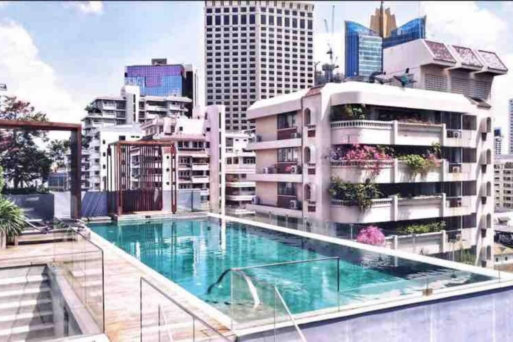 Stylish 1 Bedroom, Nice Pool,Bts Asok, Sukhumvit Bangkok Eksteriør bilde