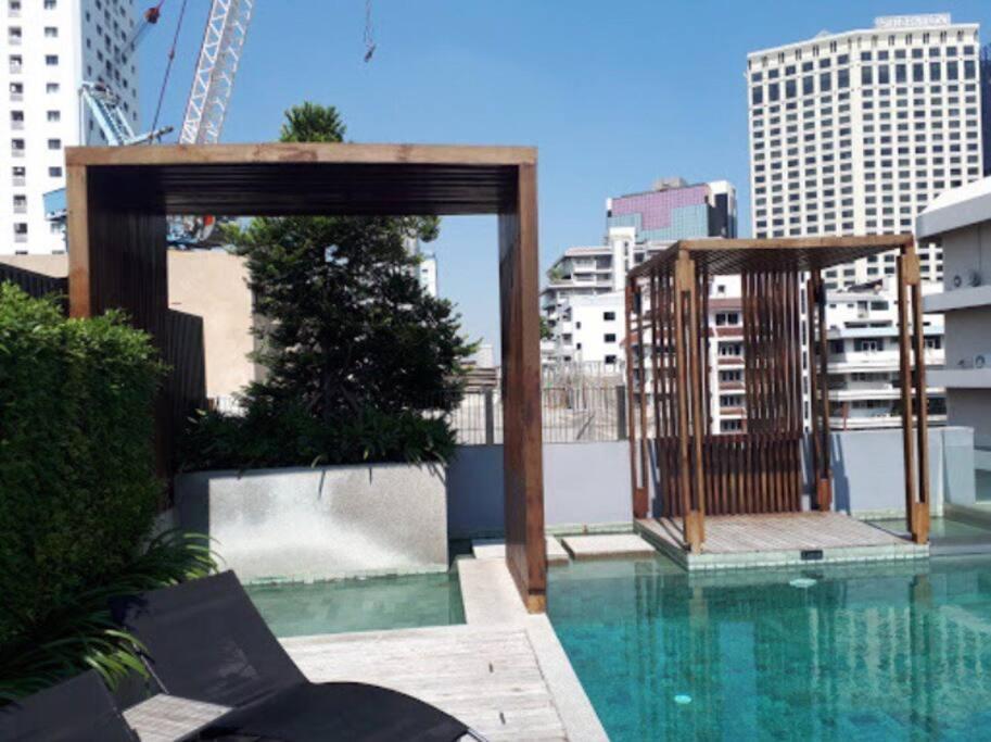 Stylish 1 Bedroom, Nice Pool,Bts Asok, Sukhumvit Bangkok Eksteriør bilde